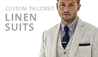 tailor made mens linen suits